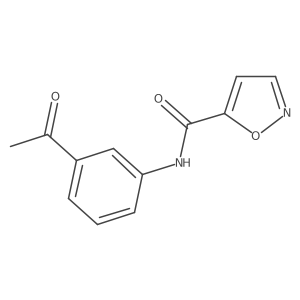 N-(3-acetylphenyl)isoxazole-5-carboxamide Structure