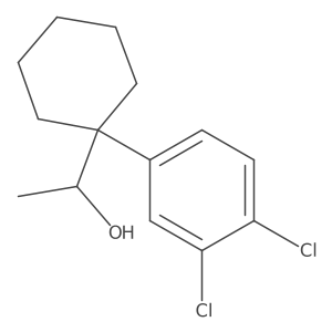 1-(1-(3,4-Dichlorophenyl)cyclohexyl)ethanol Structure