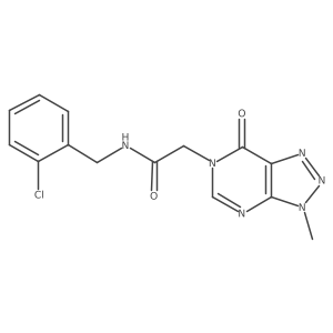 N-[(2-chlorophenyl)methyl]-2-{3-methyl-7-oxo-3H,6H,7H-[1,2,3]triazolo[4,5-d]pyrimidin-6-yl}acetamide Structure