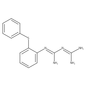 N-[2-(Phenylthio)phenyl]imidodicarbonimidic diamide结构式