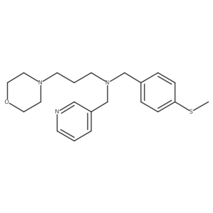 N-[[4-(Methylthio)phenyl]methyl]-N-(3-pyridinylmethyl)-4-morpholinepropanamine结构式