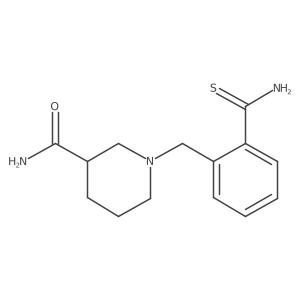 1-[[2-(Aminothioxomethyl)phenyl]methyl]-3-piperidinecarboxamide结构式