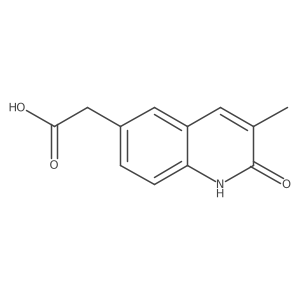 2-(3-Methyl-2-oxo-1,2-dihydroquinolin-6-yl)acetic acid结构式