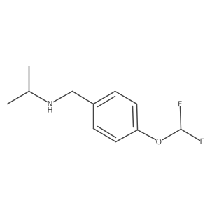 {[4-(Difluoromethoxy)phenyl]methyl}(propan-2-yl)amine Structure