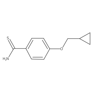 4-(Cyclopropylmethoxy)benzene-1-carbothioamide Structure