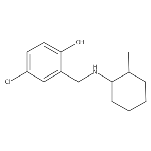 4-Chloro-2-[[(2-methylcyclohexyl)amino]methyl]phenol结构式