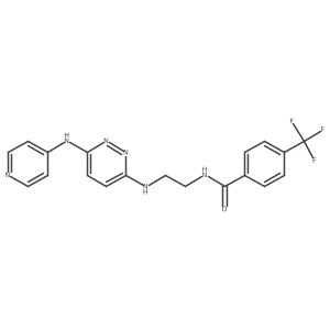 N-(2-((6-(pyridin-4-ylamino)pyridazin-3-yl)amino)ethyl)-4-(trifluoromethyl)benzamide Structure