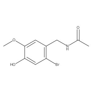N-(2-bromo-4-hydroxy-5-methoxybenzyl)acetamide Structure