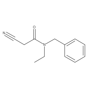 N-benzyl-2-cyano-N-ethylacetamide Structure