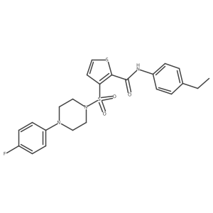 N-(4-ethylphenyl)-3-{[4-(4-fluorophenyl)piperazin-1-yl]sulfonyl}thiophene-2-carboxamide Structure