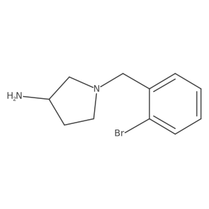1-(2-Bromobenzyl)pyrrolidin-3-amine结构式