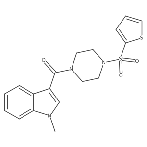 (1-methyl-1H-indol-3-yl)[4-(thiophen-2-ylsulfonyl)piperazin-1-yl]methanone Structure