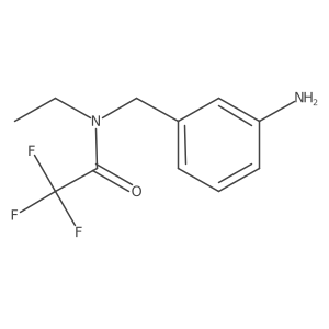 N-[(3-aminophenyl)methyl]-N-ethyl-2,2,2-trifluoroacetamide Structure