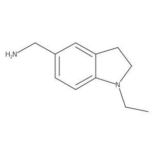 (1-Ethyl-2,3-dihydro-1h-indol-5-yl)methanamine结构式
