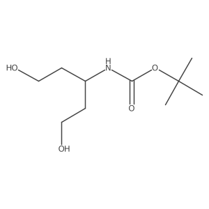Tert-butyl (1,5-dihydroxypentan-3-YL)carbamate结构式