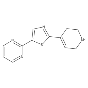 2-[2-(1,2,3,6-Tetrahydro-4-pyridinyl)-5-thiazolyl]pyrimidine结构式