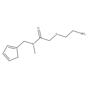 2-[(2-Aminoethyl)thio]-N-methyl-N-(2-thienylmethyl)acetamide结构式