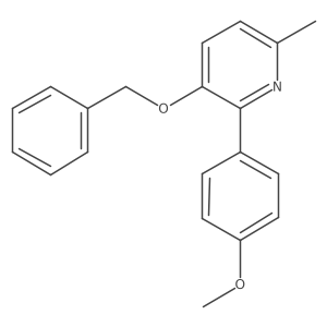 2-(4-Methoxyphenyl)-6-methyl-3-benzyloxypyridine Structure