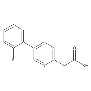 2-(5-(2-Fluorophenyl)pyridin-2-yl)acetic acid Structure