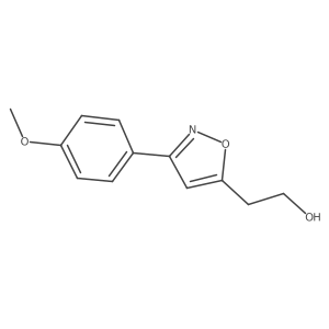 2-(3-(4-Methoxyphenyl)isoxazol-5-yl)ethanol Structure