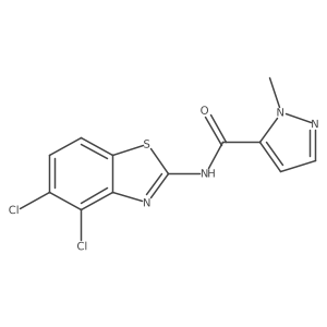 N-(4,5-dichlorobenzo[d]thiazol-2-yl)-1-methyl-1H-pyrazole-5-carboxamide Structure