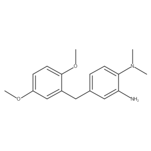 4-[(2,5-Dimethoxyphenyl)methyl]-N1,N1-dimethyl-1,2-benzenediamine结构式