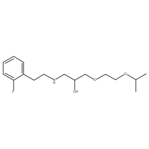 1-[[2-(2-Fluorophenyl)ethyl]amino]-3-[2-(1-methylethoxy)ethoxy]-2-propanol Structure