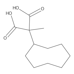 2-Cyclooctyl-2-methylpropanedioic acid结构式