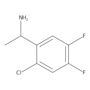 (1S)-1-(2-chloro-4,5-difluorophenyl)ethan-1-amine结构式
