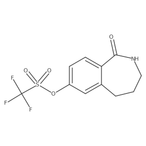 1-oxo-2,3,4,5-tetrahydro-1H-benzo[c]azepin-7-yl trifluoromethanesulfonate结构式