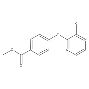 Methyl 4-(3-chloropyrazin-2-yloxy)benzoate Structure