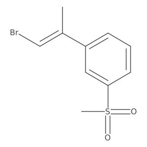 Benzene,1-(2-bromo-1-methylethenyl)-3-(methylsulfonyl)-结构式
