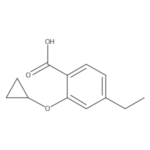 2-Cyclopropoxy-4-ethylbenzoic acid Structure