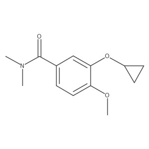 3-Cyclopropoxy-4-methoxy-N,N-dimethylbenzamide结构式
