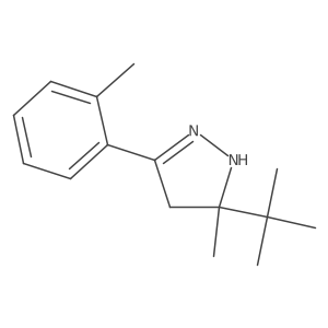 5-Tert-butyl-4,5-dihydro-5-methyl-3-o-tolyl-1h-pyrazole结构式