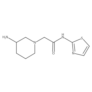 2-(3-aminopiperidin-1-yl)-N-(1,3-thiazol-2-yl)acetamide Structure