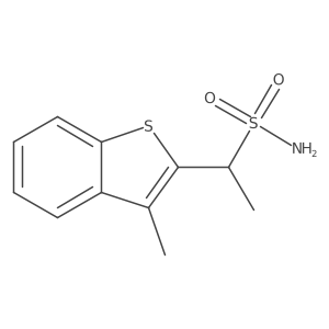 1-(3-Methyl-1-benzothiophen-2-yl)ethane-1-sulfonamide结构式