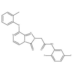 N-(2,5-difluorophenyl)-2-[8-(2-methylphenoxy)-3-oxo[1,2,4]triazolo[4,3-a]pyrazin-2(3H)-yl]acetamide Structure