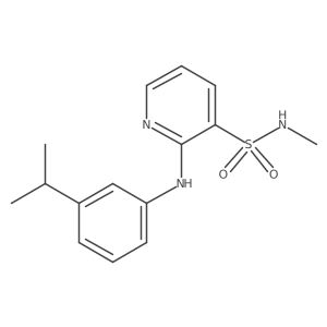 2-(3-isopropylanilino)-N~3~-methyl-3-pyridinesulfonamide Structure