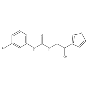 1-(3-Chlorophenyl)-3-(2-hydroxy-2-(thiophen-3-yl)ethyl)urea Structure