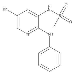 n-(5-Bromo-2-(phenylamino)pyridin-3-yl)methanesulfonamide结构式