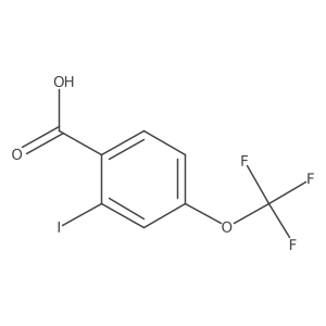 2-Iodo-4-(trifluoromethoxy)benzoic acid Structure