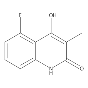 5-Fluoro-4-hydroxy-3-methyl-2(1H)-quinolinone Structure