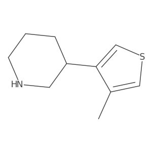 3-(4-Methylthiophen-3-yl)piperidine Structure