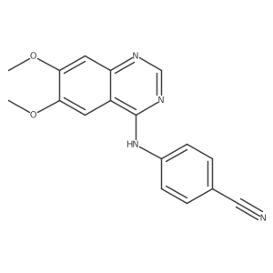 4-[(6,7-Dimethoxyquinazolin-4-yl)amino]benzonitrile结构式