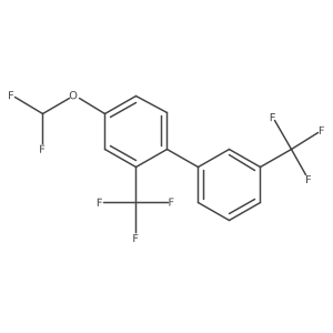4-(Difluoromethoxy)-2,3'-bis(trifluoromethyl)-1,1'-biphenyl结构式