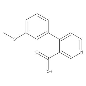 4-(3-Methylthiophenyl)nicotinic acid Structure