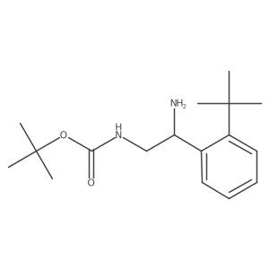 tert-butyl N-[2-amino-2-(2-tert-butylphenyl)ethyl]carbamate结构式