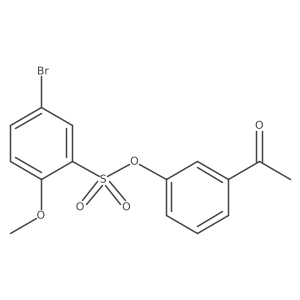 3-Acetylphenyl 5-bromo-2-methoxybenzene-1-sulfonate Structure