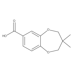 3,3-dimethyl-2,4-dihydro-1,5-benzodioxepine-7-carboxylic acid Structure